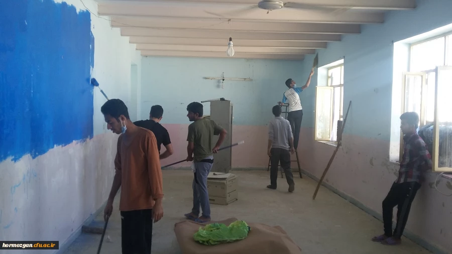 برگزاری اولین اردوی جهادی آموزشی ، فرهنگی دانشجویان پردیس های استان هرمزگان در منطقه محروم بخش هشت بندی از توابع شهرستان میناب 19