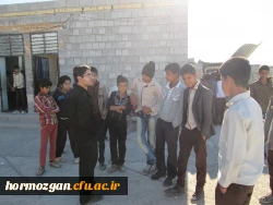 برگزاری اولین اردوی جهادی آموزشی ، فرهنگی دانشجویان پردیس های استان هرمزگان در منطقه محروم بخش هشت بندی از توابع شهرستان میناب 6