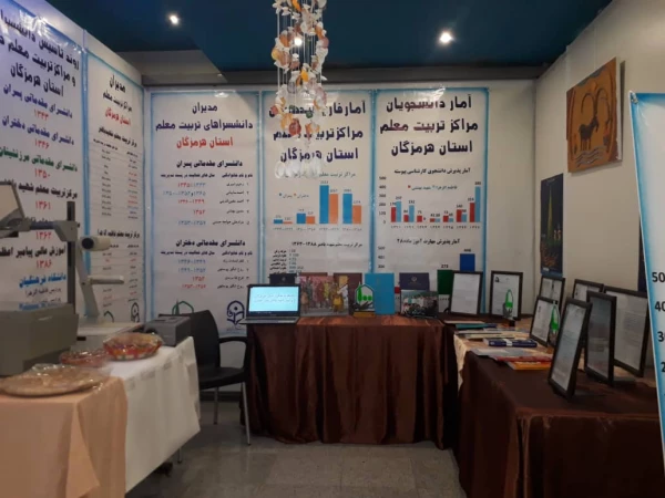 شرکت دانشگاه فرهنگیان هرمزگان در نمایشگاه سراسری دستاوردهای یکصد سالگی تربیت معلم 8