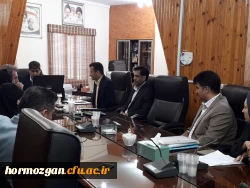 نشست شورای کارورزی دانشگاه فرهنگیان هرمزگان با حضور مدیر کل آموزش و پرورش استان 6
