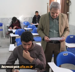 بازدیـد دکتر رحیمـی مدیر بهسازی و منابع انسانی سازمان مرکـزی دانشگاه فرهنگیـان از حوزه های امتحانی پردیس های استان هرمزگـان 6