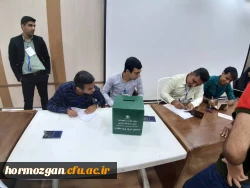 حضور پر شور دانشجومعلمان دانشگاه فرهنگیان هرمزگان در انتخابات مجلس شورای اسلامی و در شعبه سیار ویژه دانشگاه  2