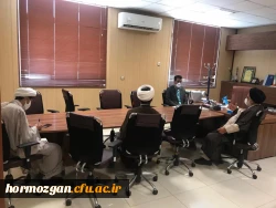 نشست مشترک هم اندیشی فعالیت های فرهنگی دانشگاه فرهنگیان هرمزگان با رییس دفتر نهاد نمایندگی مقام معظم رهبری2