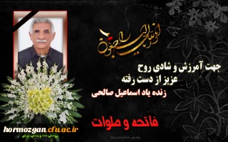 پیام مدیر امور پردیس های استان هرمزگان

بمناسبت درگذشت همکار خدوم دانشگاه آقای اسماعیل صالحی