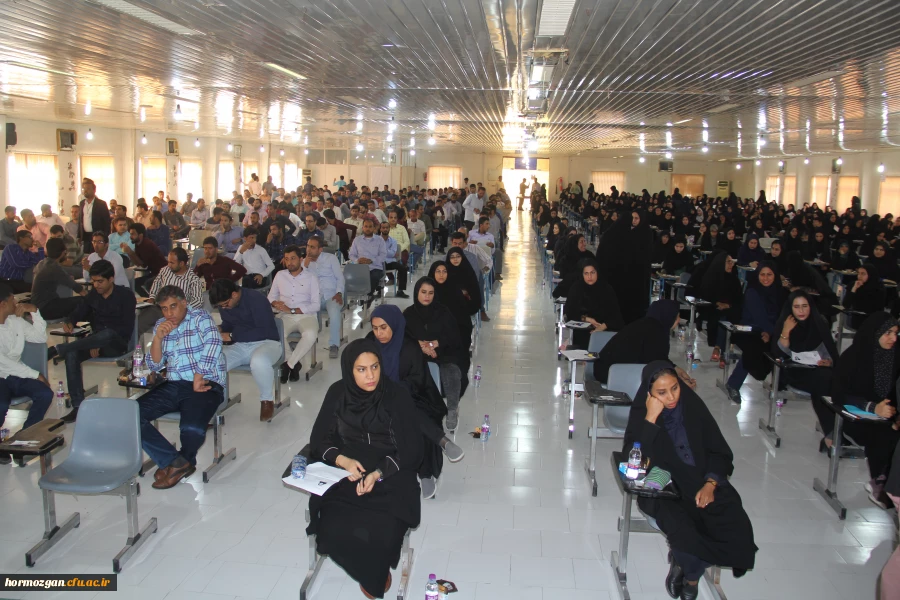 همزمان با سراسر کشور آزمون جامع مهارت آموزان ماده 28  دانشگاه فرهنگیان هرمزگان برگزار گردید. 16