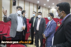 بازدید دکتر مصلحی مدیرکل طرح و برنامه دانشگاه فرهنگیان از پروژه های عمرانی دانشگاه فرهنگیان هرمزگان 5