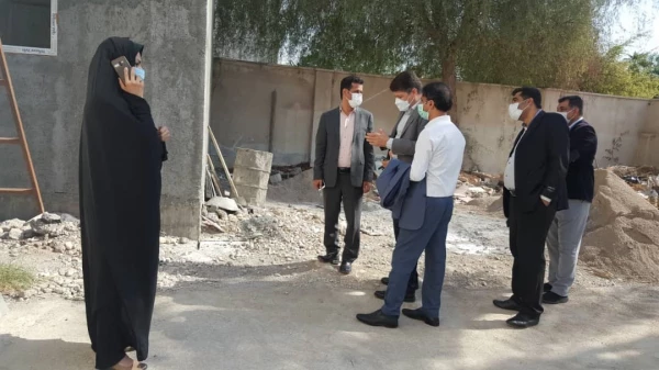 بازدید دکتر مصلحی مدیرکل طرح و برنامه دانشگاه فرهنگیان از پروژه های عمرانی دانشگاه فرهنگیان هرمزگان 13