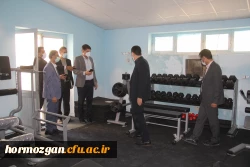 بازدید دکتر مصلحی مدیرکل طرح و برنامه دانشگاه فرهنگیان از پروژه های عمرانی دانشگاه فرهنگیان هرمزگان 8