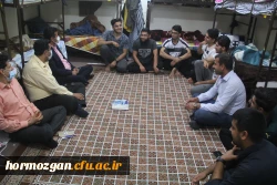 حضور سرپرست مدیریت امورپردیس های استان هرمزگان در جمع دانشجویان ساکن در سراهای دانشجویی پردیس شهید بهشتی 10