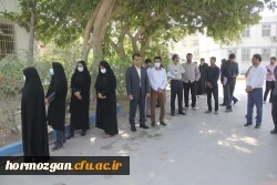  تجمع اساتید ،کارمندان و دانشجویان دانشگاه فرهنگیان هرمزگان در محکومیت حمله تروریستی خونین حرم مطهر احمدابن موسی(ع) شیراز و اغتشاشات اخیر  3