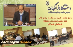 اولین جلسه  کمیته مداخله در بحران های خود آسیب رسان در دانشگاه فرهنگیان هرمزگان  2