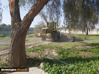 آغاز عملیات اجرایی فاز اول سایت ورزشی مرکز تابعه میناب دانشگاه فرهنگیان هرمزگان