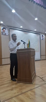 دهمین جشنواره تدریس برتر در سالن کنفرانس پردیس شهید بهشتی هرمزگان برگزار گردید. 5