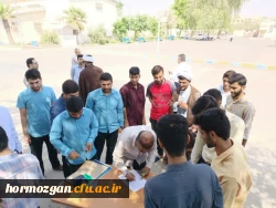 تجمع اساتید و دانشجویان دانشگاه فرهنگیان هرمزگان در حمایت از ملت مظلوم فلســـطین 9