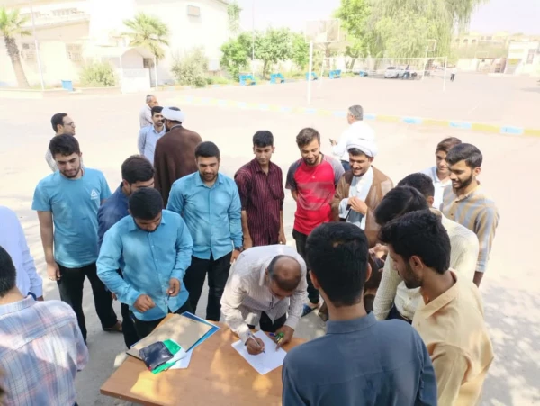 تجمع اساتید و دانشجویان دانشگاه فرهنگیان هرمزگان در حمایت از ملت مظلوم فلســـطین 9