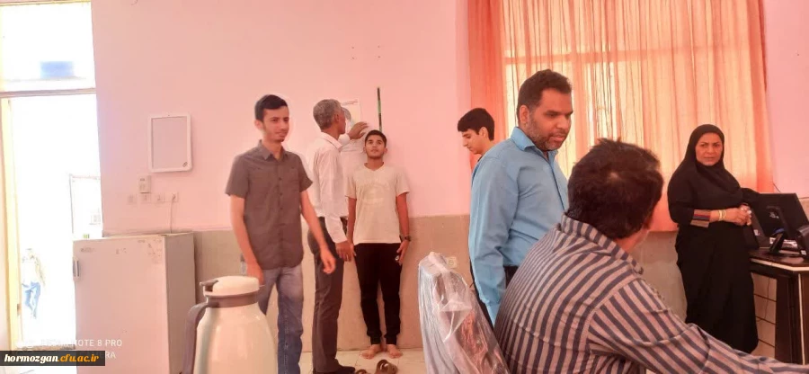  تست غربالگری دیابت و فشارخون ،کارکنان ودانشجویان دانشگاه فرهنگیان رودان 2