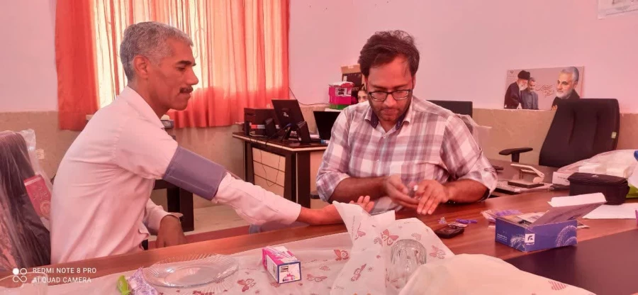  تست غربالگری دیابت و فشارخون ،کارکنان ودانشجویان دانشگاه فرهنگیان رودان 5