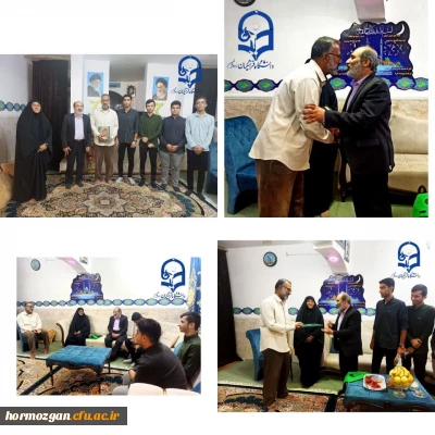 دیدار مدیریت دانشگاه فرهنگیان و مسئولین از پیرغلام،مداح بزرگ اهل بیت(ع) 