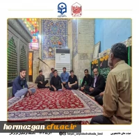 دیدار مدیریت دانشگاه فرهنگیان و مسئولین از پیرغلام،مداح بزرگ اهل بیت(ع)  2