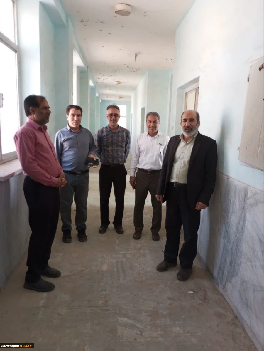 شروع فازپروژه بازسازی مجتمع دانشسرای ( قدیم ) علی ابن ابیطالب (ع) ایسین دانشگاه فرهنگیان هرمزگان با اعتبار65 میلیارد ریال 2