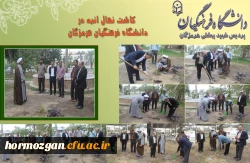 بمناسبت روز درختکاری با حضور مدیریت دانشگاه ، مسئولین و دانشجو معلمان دانشگاه فرهنگیان تعدادی نهال بصورت نمادین در محوطه پردیس شهید بهشتی دانشگاه فرهنگیان کاشته شد. 2