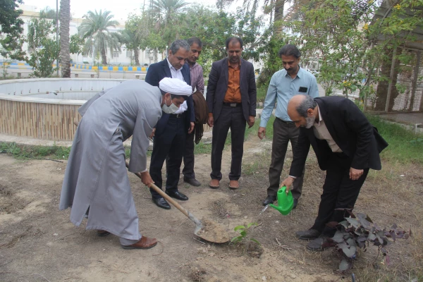 بمناسبت روز درختکاری با حضور مدیریت دانشگاه ، مسئولین و دانشجو معلمان دانشگاه فرهنگیان تعدادی نهال بصورت نمادین در محوطه پردیس شهید بهشتی دانشگاه فرهنگیان کاشته شد. 6