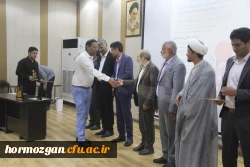 آیین اختتامیه اولین همایش ملی مدرسه الگو در محل پردیس شهید بهشتی  ( دانشگاه فرهنگیان هرمزگان ) برگزار گردید. 2