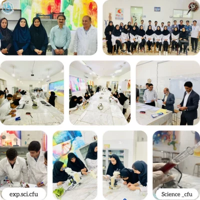 به همت انجمن های علمی علوم تجربی پردیس شهید بهشتی و فاطمه الزهرا(س) هرمزگان و نیز با همکاری اعضای محترم هیات علمی و اساتید گروه علوم پایه، مسابقات آزمایشگاه علوم تجربی طی ۲ روز و مورخ چهارشنبه و پنجشنبه ۲۶ و ۲۷ اردیبهشت ۱۴۰۳ و با حضور ۴۸ نفر از دانشجویان 