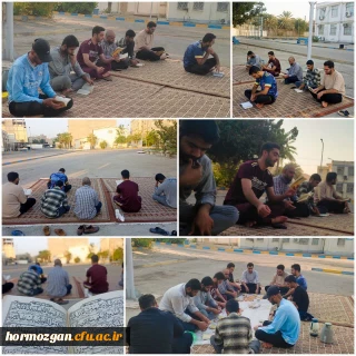 مراسم هفتگی پرفیض دعای ندبه با نوای، مداحان اهل بیت (ع) دانشگاه فرهنگیان هرمزگان