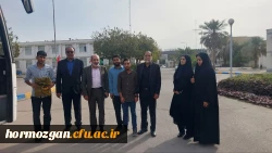  بدرقه دانشجومعلمان پردیس شهید بهشتی بندرعباس برای اعزام به اردوی راهیان نور 5