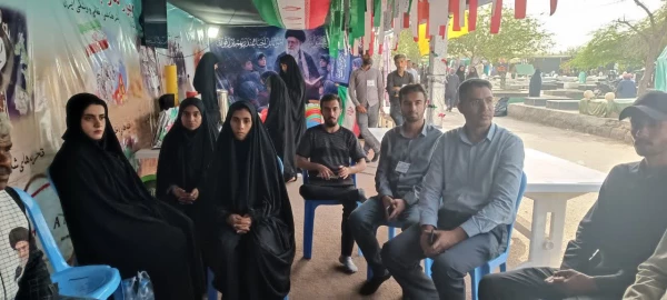 شست تخصصی سوگواره در موکب دانشگاه فرهنگیان هرمزگان 4